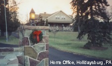 Home Office, Hollidaysburg, PA, early December, 1999